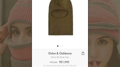 dolce gabbana monkey|Dolce & Gabbana Is Selling A 'Monkey Cap' Worth ₹32,000.